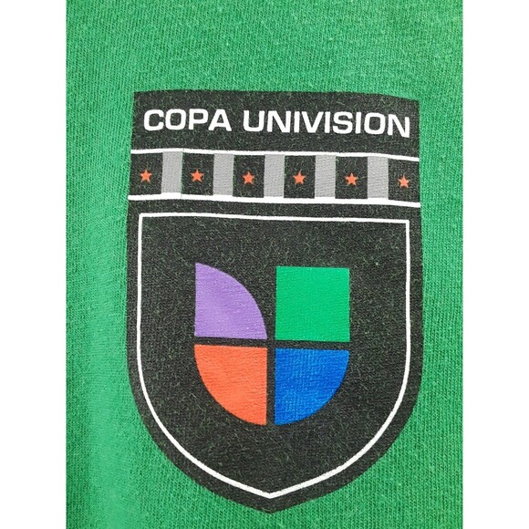 Copa Univision 2012 T Shirt Austin Logo Futbol is my Passion Graphic Green Sz M - Picture 2 of 10